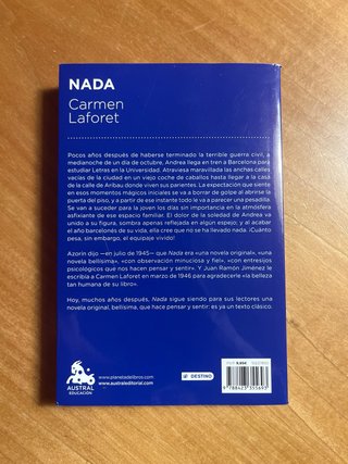 Libro NADA Carmen Laforet
