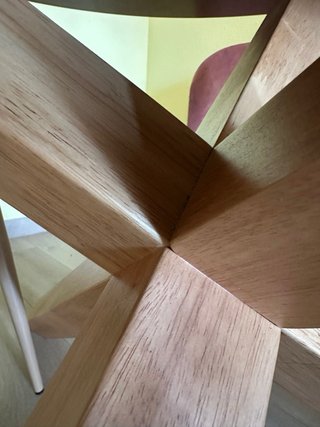 Mesa redonda comedor Sklum madera 120cm