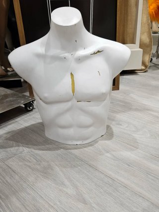 Maniqui Busto Hombre Fibra Vidrio