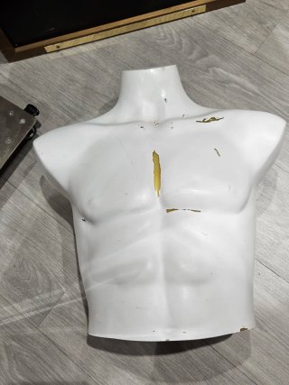 Maniqui Busto Hombre Fibra Vidrio