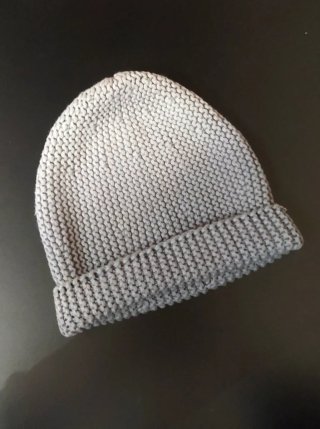 Gorro de Lana Gris Degradado