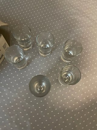 Vasos de chupito de cristal