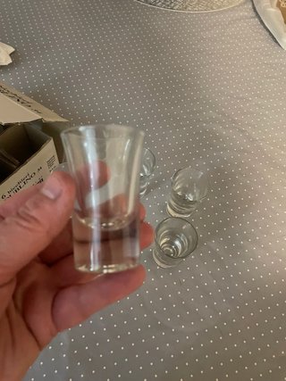 Vasos de chupito de cristal