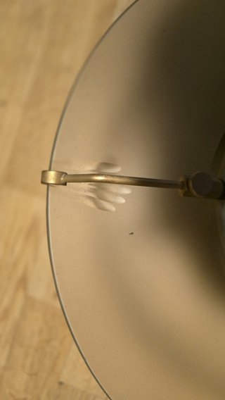 Lámpara de techo cristal y metal