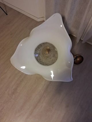 Lampadario La Murrina Vetro Metallo Oro Bianco