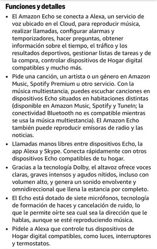 Amazon Echo 2ª Gen con Alexa color antracita