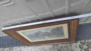 Quadro Pittura pittore Basile Cornice Oro