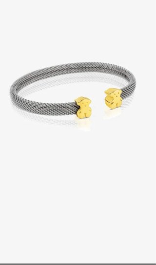 Pulsera Tous Oso Dorada y plateada