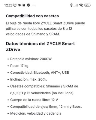 Rodillo Zycle Smart ZDrive