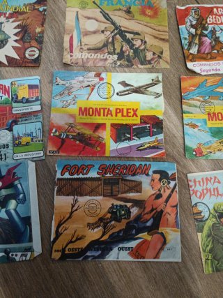 Lote Yankis Monta Plex y sobres vacíos