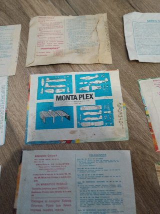 Lote Yankis Monta Plex y sobres vacíos