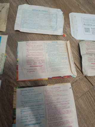 Lote Yankis Monta Plex y sobres vacíos