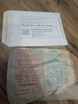 Lote Yankis Monta Plex y sobres vacíos