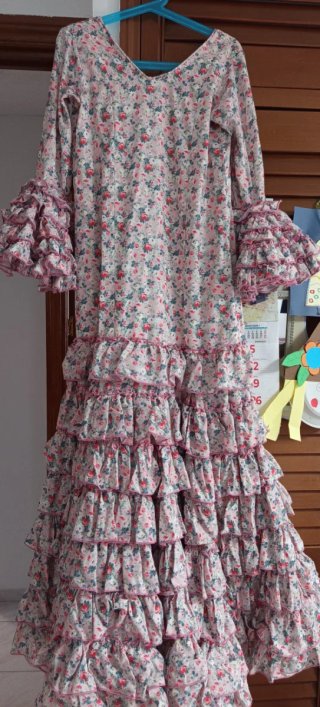 Vestido Flamenca, gitana, Niña Talla 10