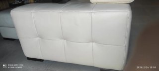 Divano in pelle beige