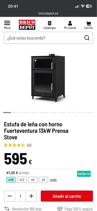 Estufa de leña Prensa Stove con horno