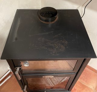 Estufa de leña Prensa Stove con horno