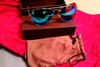 Gafas de sol Hawkers Aviador Azul Dorado