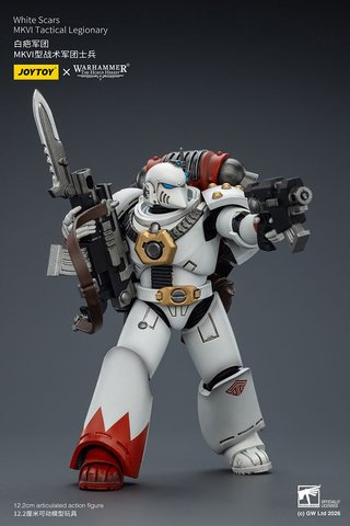 JoyToy Warhammer 30k White Scars MK VI Legionary