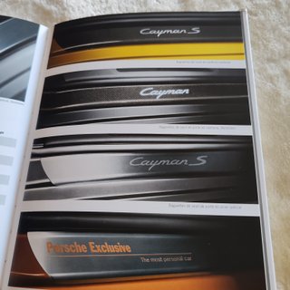 Catálogo de acessórios Porsche Cayman