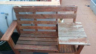 Banco de madera estilo palets