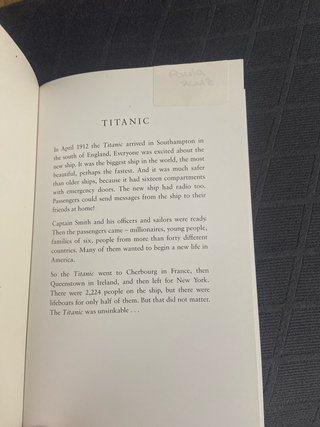 Oxford Bookworms Factfiles: Titanic: Level 1: 4...