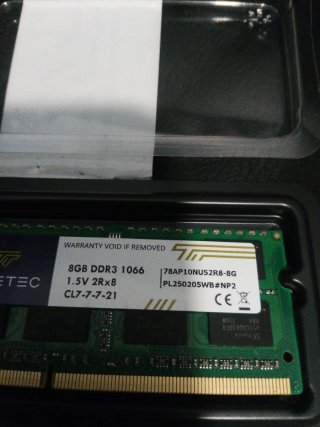 Timetec 8GB DDR3 1066MHz,memoria  RAM,1066MHz.