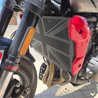 Triumph Trident 660 - Gris y Rojo.     Reestreno