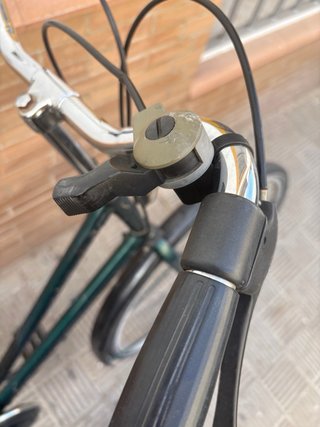 Bicicleta de paseo verde
