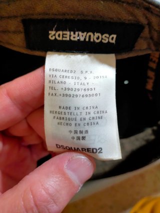 Gorra DSQUARED2 Parches Verde Militar