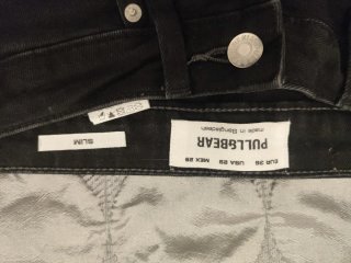 Pantalón corto vaquero negro Pull&Bear Talla 36.