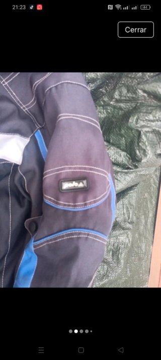 Chaqueta de moto roja touring talla l