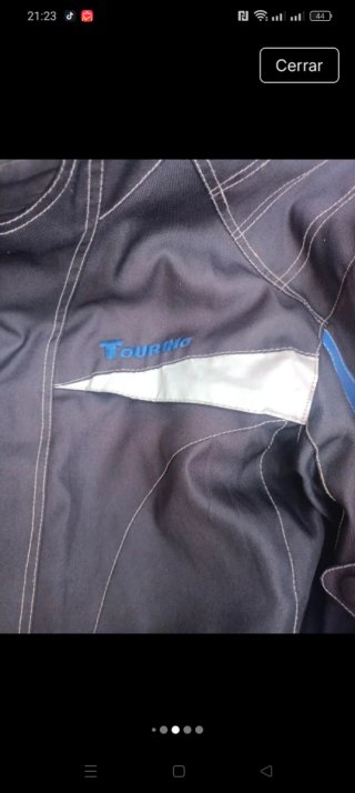 Chaqueta de moto roja touring talla l