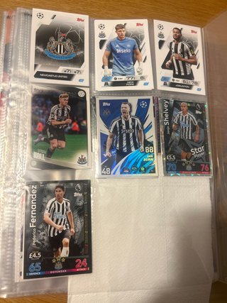 Lote cromos Newcastle Topps