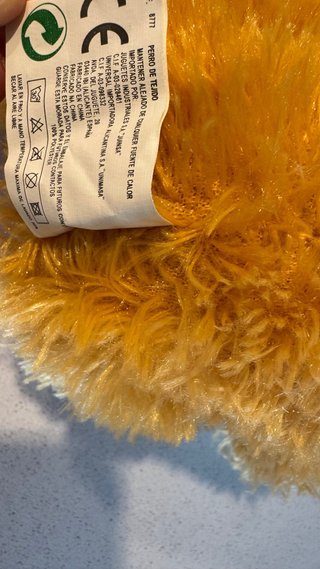 Peluche perro marrón con lazo
