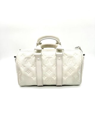 Keepall Bandoulière 25 Louis Vuitton Blanco