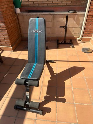Set de rack y banco con barra