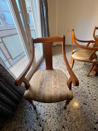 Conjunto de Mesa ovalada extensible y 6 sillas