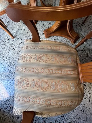 Conjunto de Mesa ovalada extensible y 6 sillas