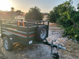 Remolque verde 750 kg un eje