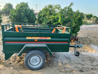 Remolque verde 750 kg un eje