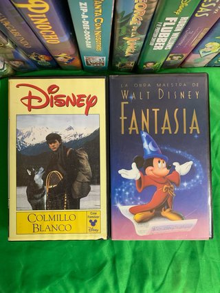 VHS Disney: Colmillo Blanco y Fantasía