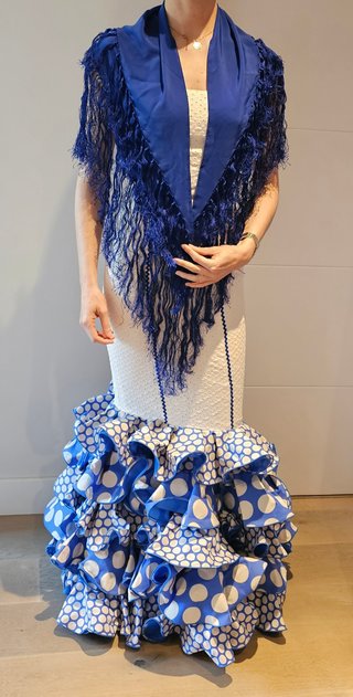 Traje Flamenca Tirantes Volantes