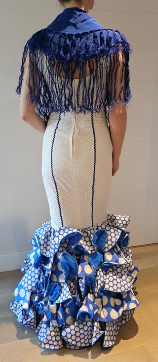 Traje Flamenca Tirantes Volantes