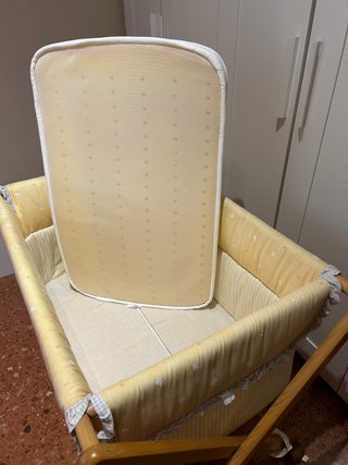 Minicuna para bebé y colchón antiahogo