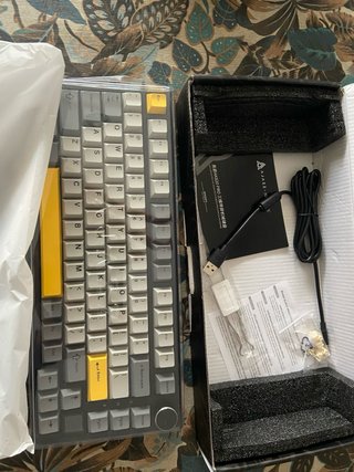 Teclado Ajazz 820 Pro Gris/Amarillo