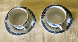 Coppia Tazze da Tè Richard Ginori Blu