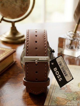 Reloj Hugo Boss Cronógrafo Azul y Marrón