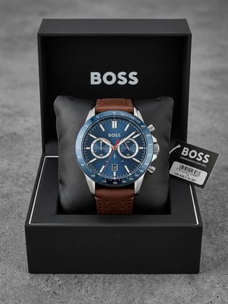 Reloj Hugo Boss Cronógrafo Azul y Marrón