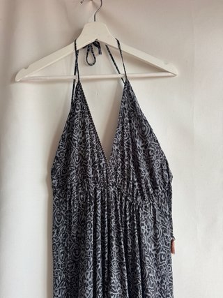 Vestido Hindú Negro y Gris